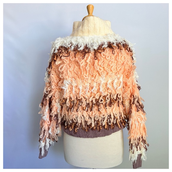 NWT Anthropologie Fringe ‘ Wild Thing’ OVERSIZED Cardigan Sweater XXS/XS - Picture 12 of 15